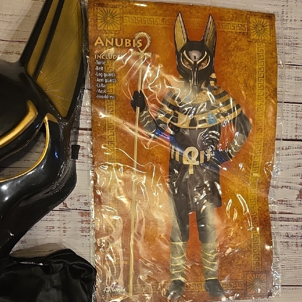 Mystical Anubis Kids Costume - Black and Gold
